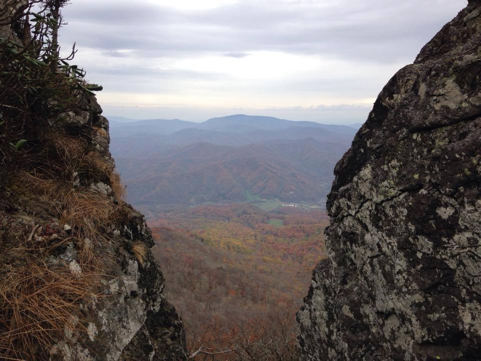 View from the top of Roan Mountain's "Blue Cliff"
